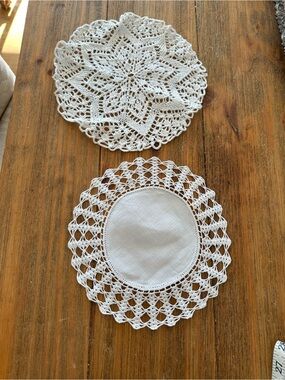 Pair of Vintage Handmade Doilies